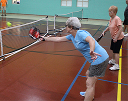 Playing Pickleball