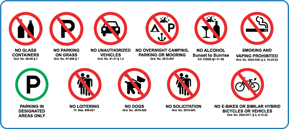 South Gulf Cove Park Rules 